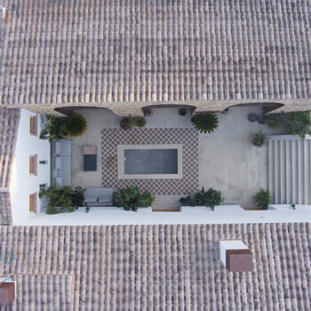 birds-eye-view-masia-cabellut-courtyard